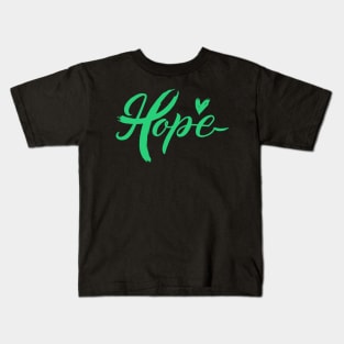 Hope Breast Cancer Awareness Ribbon Kids T-Shirt